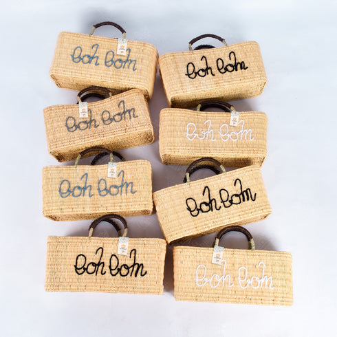 Straw Market Reed Gardener’s Long Basket - Perfect for Beach & Shopping